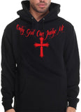 Only God Can Judge Me Cross Tattoo Black / Red